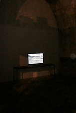 Hector Solaris, video-installation, "Not I" Site Specific Galleries, Scicli, Sicily, Italy 2015