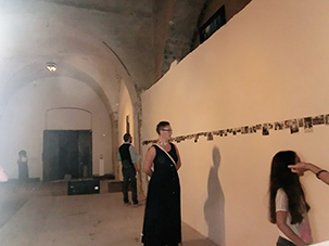 Pawel Korbus, photography installation,"Not I" Site Specific Galleries, Scilia, Sicily, Italy 2015