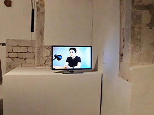Kasia Kujawska-Murphy, video-presentation, "Not I" Site Specific Galleries, Scicli, Sicily, Italy 2015