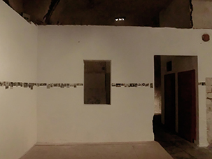 Pawel Korbus, photo-installation, "Not I" Site Specific Galleries, Scicli, Sicily, Italy 2015