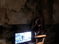 Edyta Wolska, video-installation, "Not I" Site Specific Galleries, Scilia, Sicily, Italy 2015